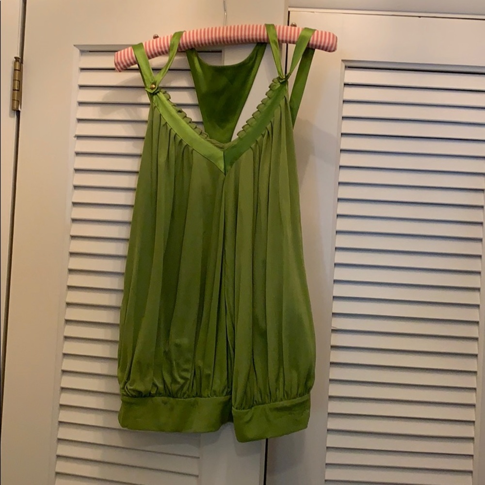 One of a kind green top